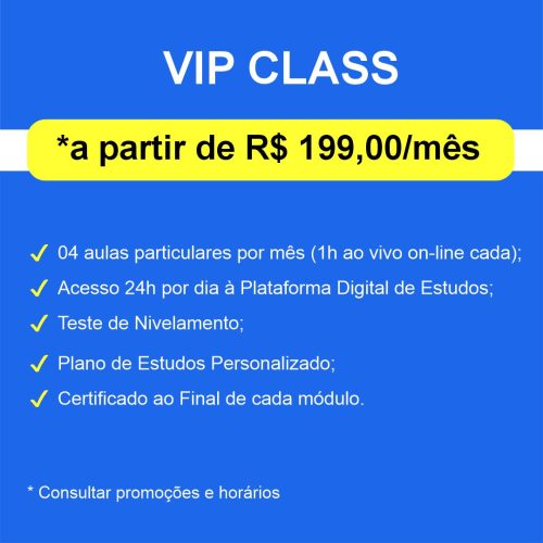 Plano e Preço Mark Up - Vip Class