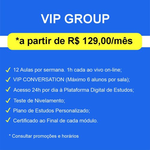 Plano e Preço Mark Up - Vip Group